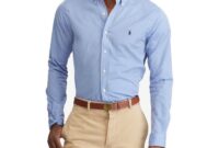 Long sleeve polo dress shirts mens