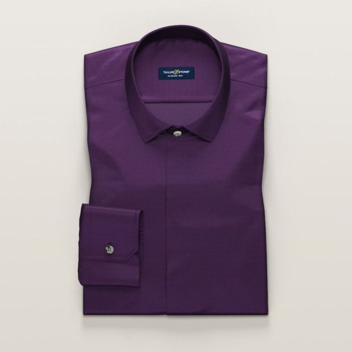 Dark purple men's dress shirt