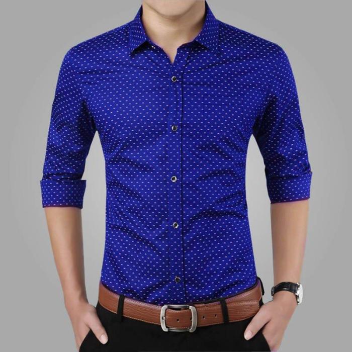 Mens aqua dress shirt