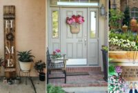 How to decorate a front door window