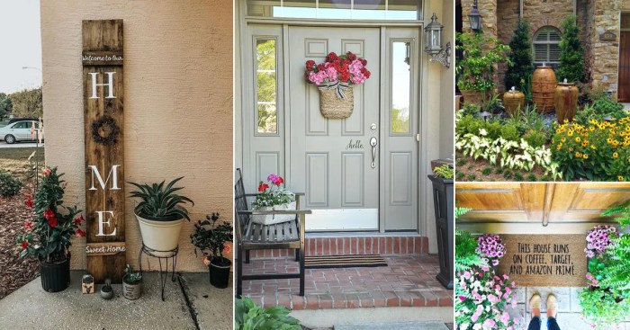 How to decorate a front door window