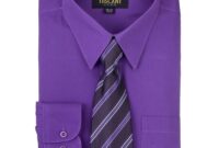 Dark purple men's dress shirt