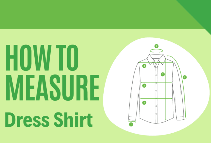 How to measure for men's dress shirt