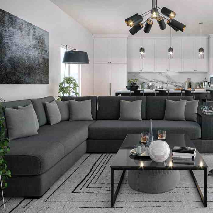 How to decorate living room with grey sofa