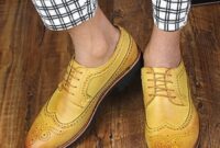 Mens yellow dress shoes