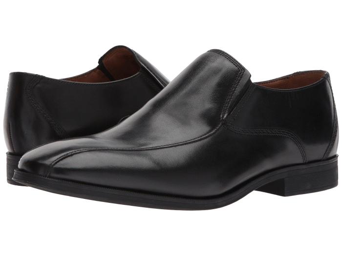 Mens leather black dress shoes