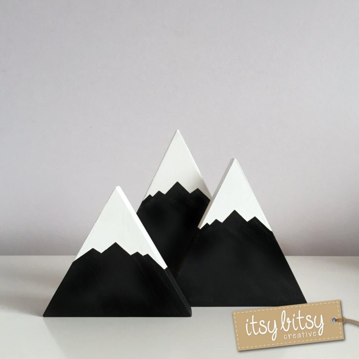 How to make mountains for decoration