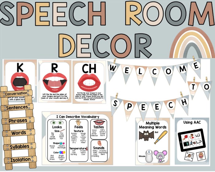 How to decorate speech therapy room