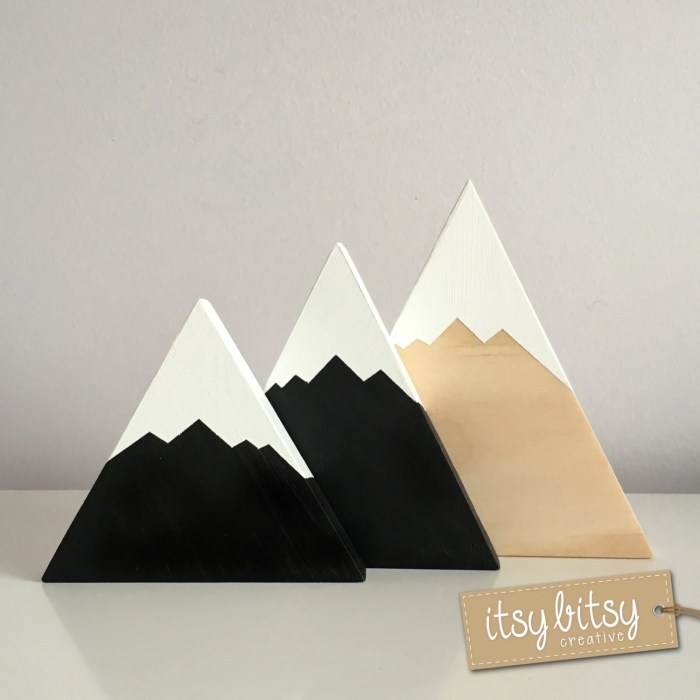 How to make mountains for decoration