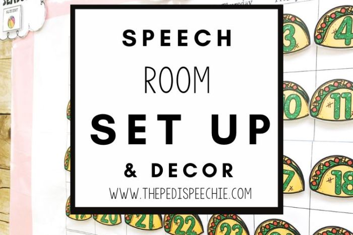 How to decorate speech therapy room