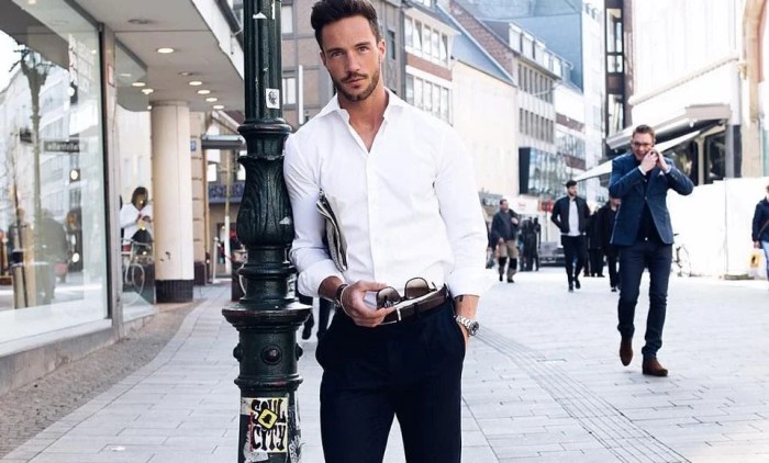 Mens white dress t shirts