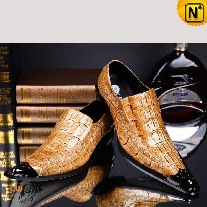 Mens yellow dress shoes